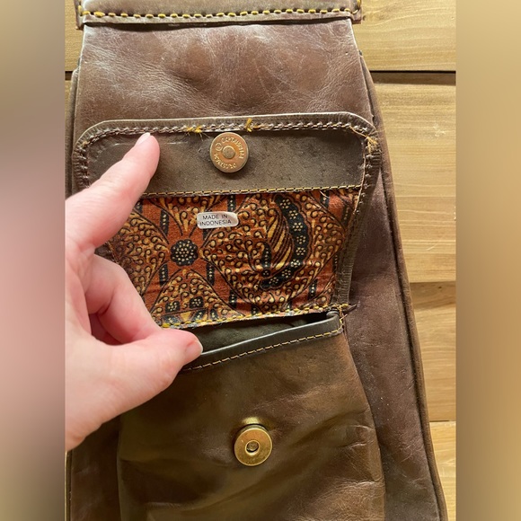 Brown Faux Leather Backpack Purse - Picture 13 of 16